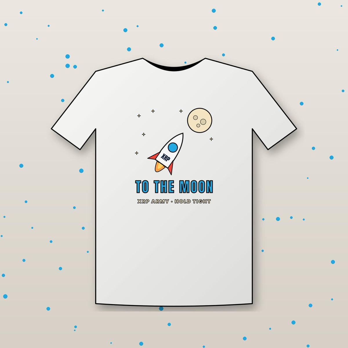 XRP To The Moon Shirt, Army T-Shirt, Rocket Crypto Tee, Altcoin Holder Gift, Crypto Investor Gift, Ripple Fan Shirt