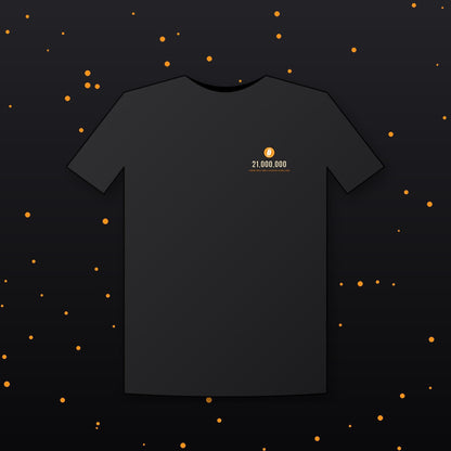 Bitcoin 21 Million Shirt, Minimalist Bitcoin T-Shirt, Small Chest BTC Tee, Crypto Gift For Men, Bitcoin Supply Shirt