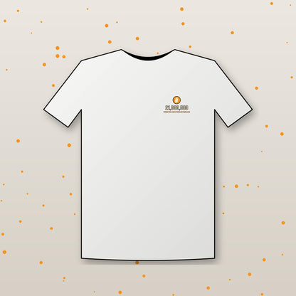 Bitcoin 21 Million Shirt, Minimalist Bitcoin T-Shirt, Small Chest BTC Tee, Crypto Gift For Men, Bitcoin Supply Shirt