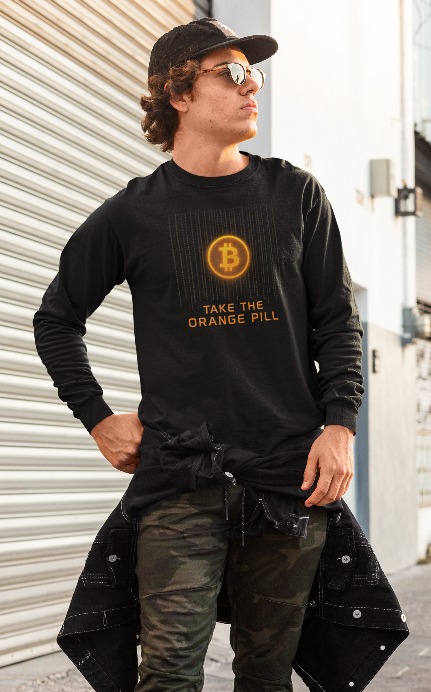 Take The Orange Pill Bitcoin Long Sleeve