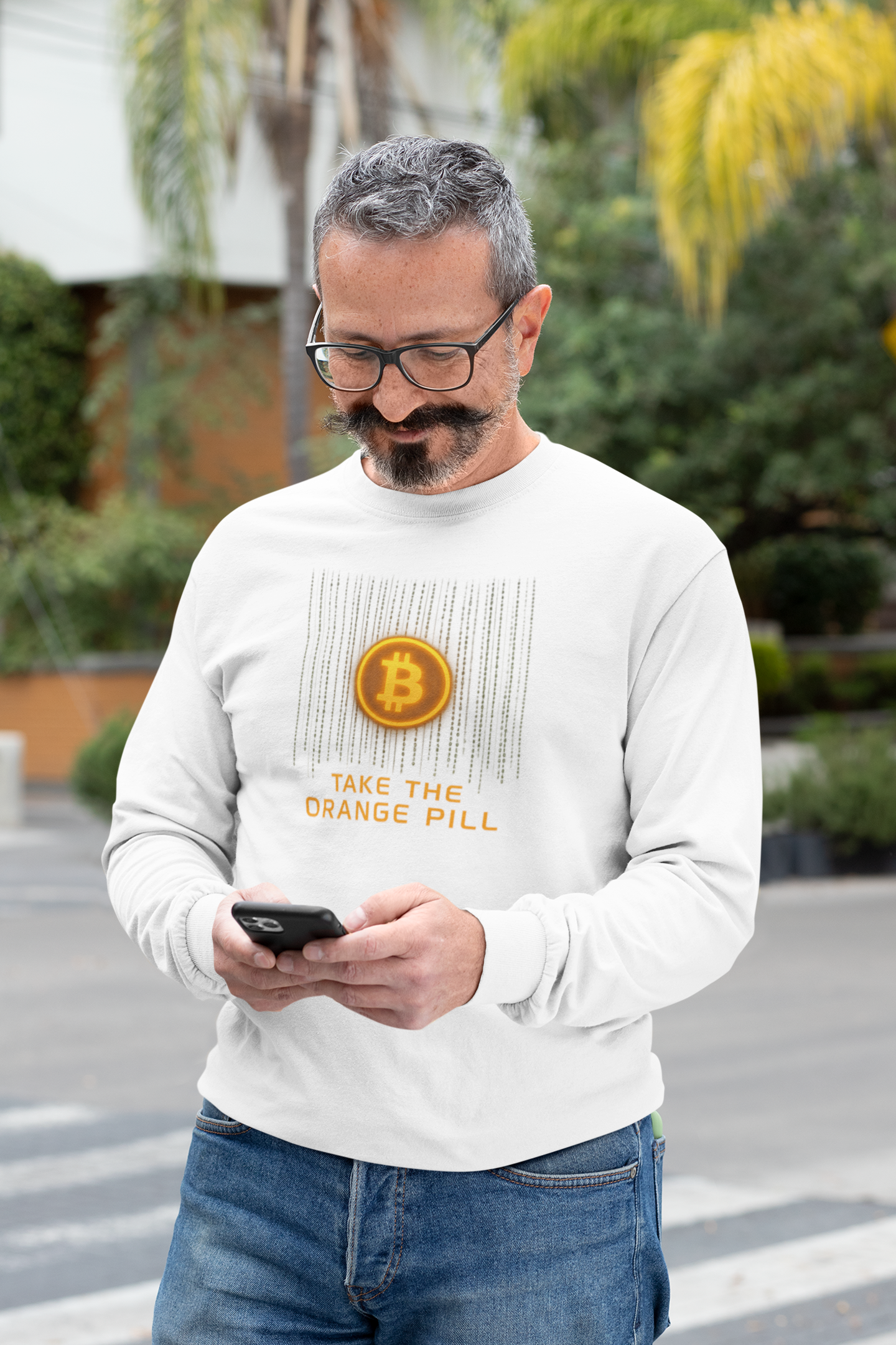 Take The Orange Pill Bitcoin Long Sleeve