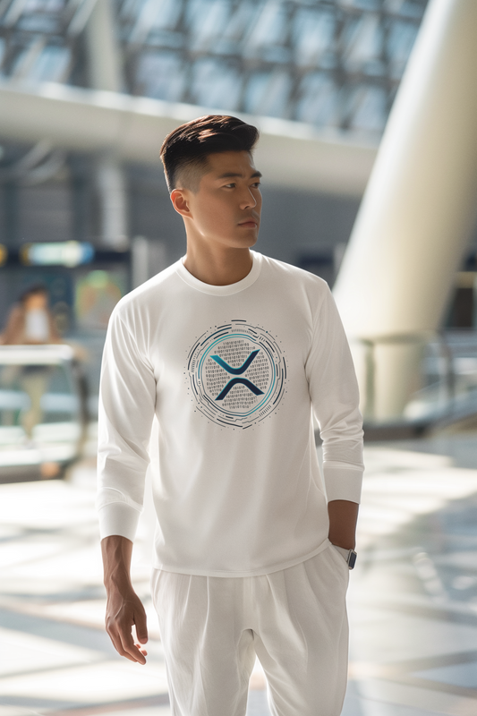 Futuristic Blockchain XRP Crypto Long Sleeve